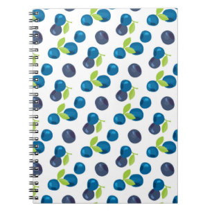 Seamless pattern with berries notebook