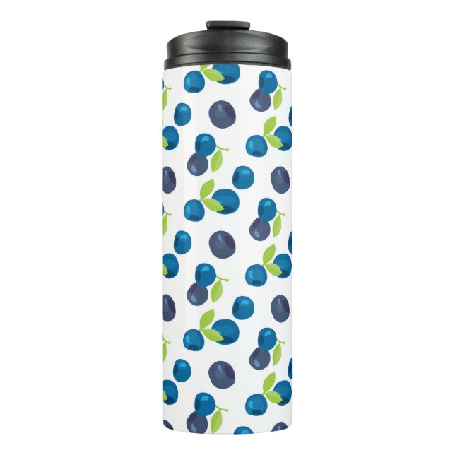 Seamless pattern with berries thermal tumbler (Front)