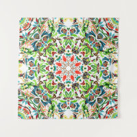  seamless pattern with bright floral ornament. Vin