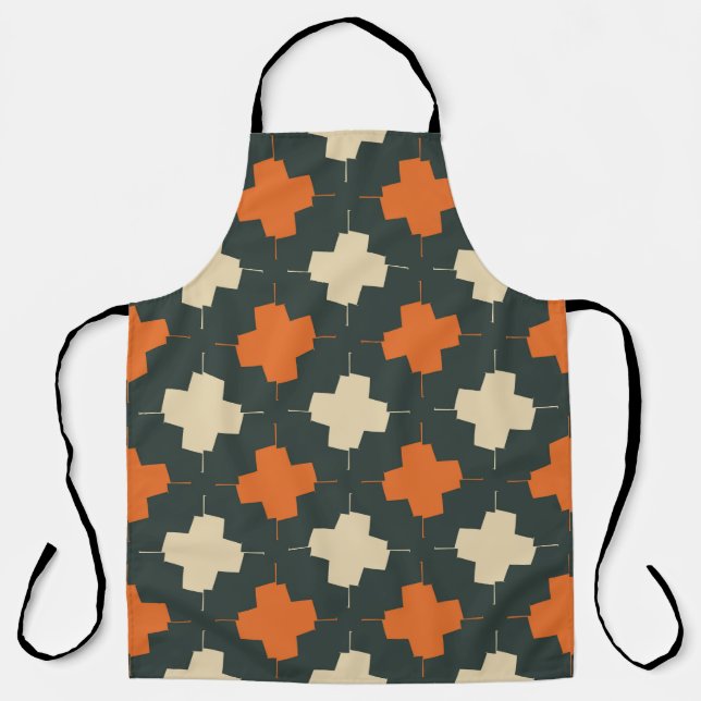 Seamless pattern with bright geometric elements on apron (Front)