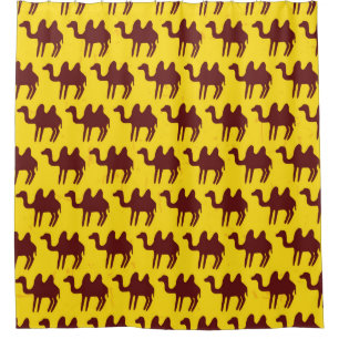 Seamless pattern with camels. shower curtain