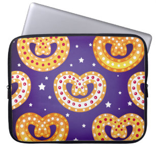 Seamless pattern with Christmas sweets. Vintage il Laptop Sleeve