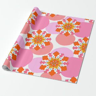 Seamless pattern with colourful mandalas. Bright t Wrapping Paper