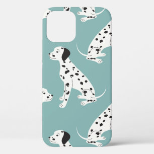 Seamless pattern with cute dalmatian iPhone 12 case