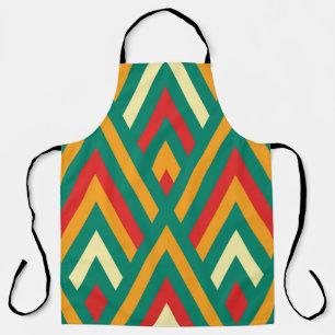 Seamless pattern with decorative geometric and abs apron
