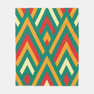 Seamless pattern with decorative geometric and abs fleece blanket