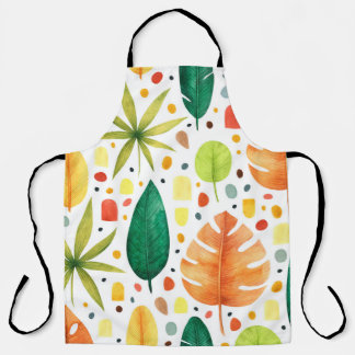 Seamless pattern with decorative tropical plants.  apron