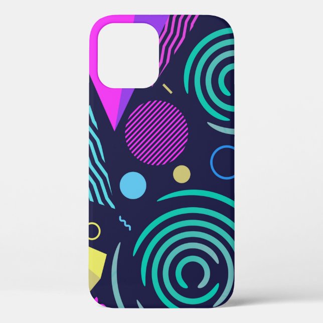 Seamless pattern with different kinds of geometric Case-Mate iPhone case (Back)