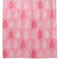 Seamless pattern with doodle water drops