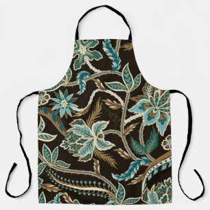 Seamless pattern with ethnic Japanese ornament ele Apron