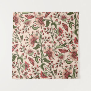 Seamless pattern with fantasy flowers, natural wal tapestry