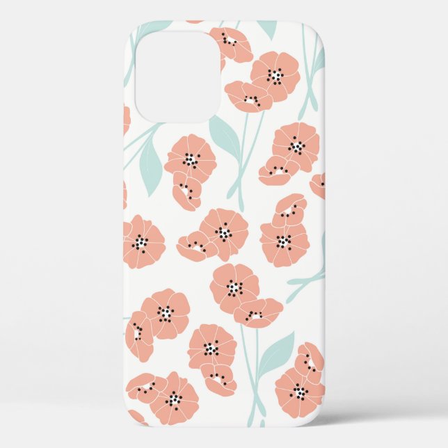 Seamless pattern with flowers and floral elements, Case-Mate iPhone case (Back)