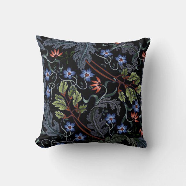Seamless pattern with flowers in art deco style. M Cushion (Front)