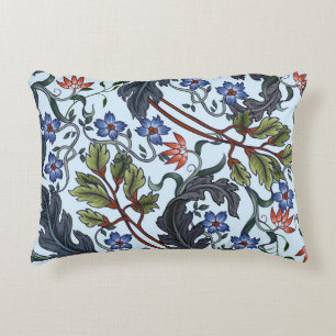 Seamless pattern with flowers in art deco style. M Decorative Cushion
