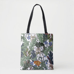 Seamless pattern with flowers in art deco style. M Tote Bag