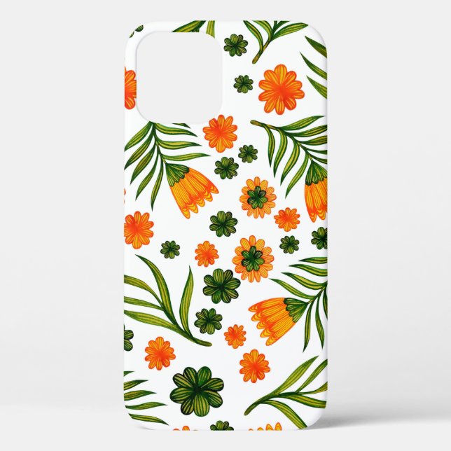 Seamless pattern with folk art flowers Case-Mate iPhone case (Back)