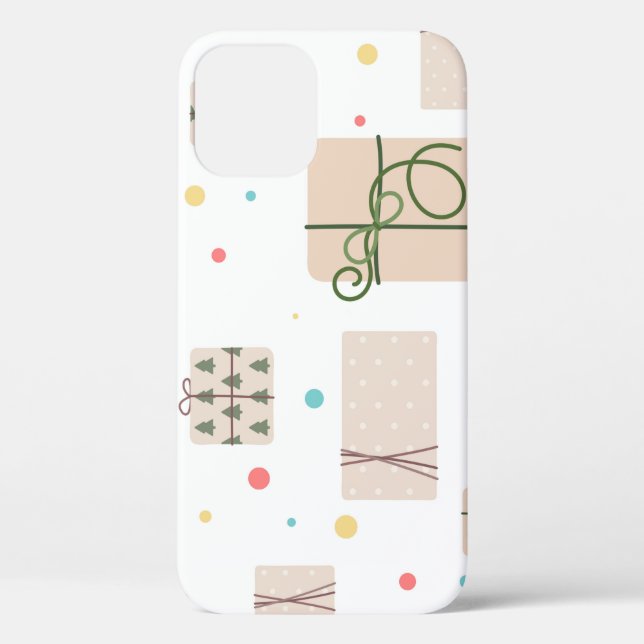Seamless pattern with gift boxes. Gifts Packed in  Case-Mate iPhone Case (Back)