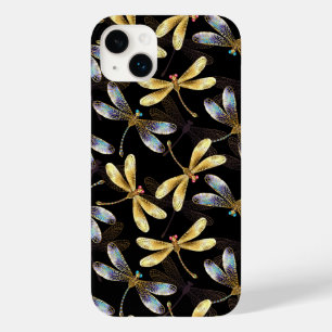 Seamless Pattern with Golden Dragonflies Case-Mate iPhone 14 Plus Case