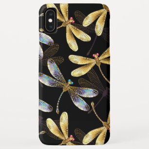 Seamless Pattern with Golden Dragonflies Case-Mate iPhone Case