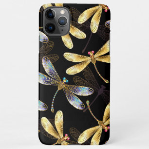 Seamless Pattern with Golden Dragonflies iPhone 11Pro Max Case