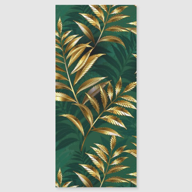 Seamless pattern with golden ferns (Front)