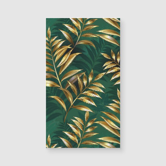 Seamless pattern with golden ferns (Front)