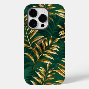 Seamless pattern with golden ferns Case-Mate iPhone 14 pro case