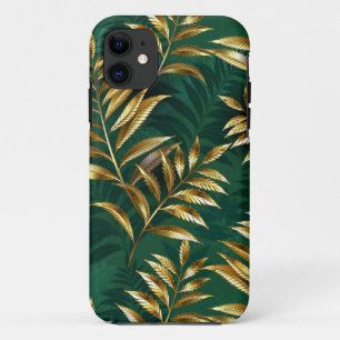Seamless pattern with golden ferns Case-Mate iPhone case