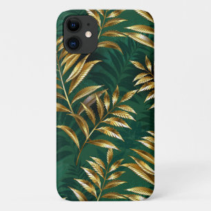 Seamless pattern with golden ferns Case-Mate iPhone case
