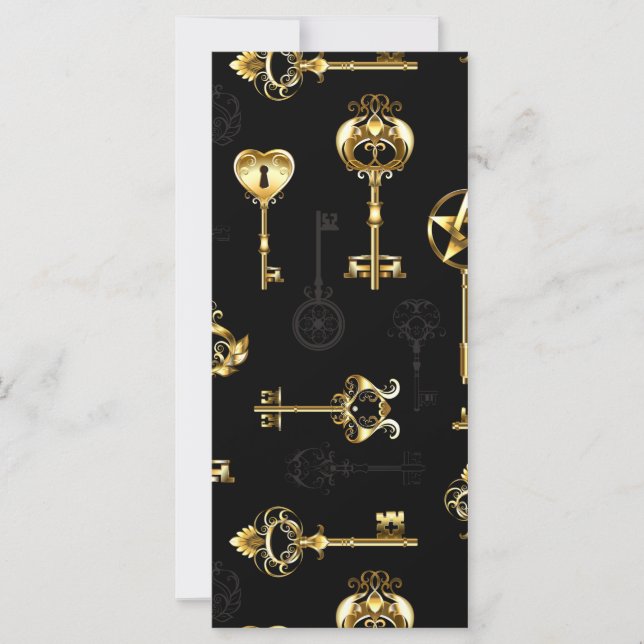 Seamless Pattern with Golden Keys (Front)
