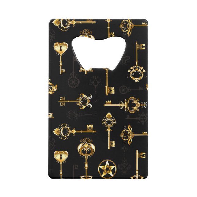 Seamless Pattern with Golden Keys (Front)