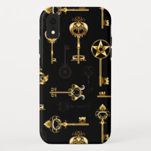 Seamless Pattern with Golden Keys Case-Mate iPhone Case