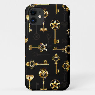 Seamless Pattern with Golden Keys Case-Mate iPhone Case