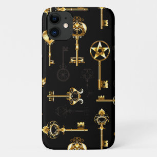 Seamless Pattern with Golden Keys Case-Mate iPhone Case