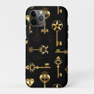 Seamless Pattern with Golden Keys Case-Mate iPhone Case