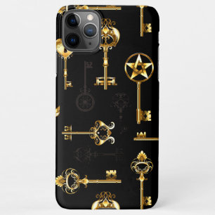 Seamless Pattern with Golden Keys iPhone 11Pro Max Case