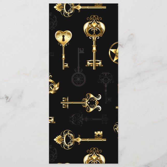 Seamless Pattern with Golden Keys Programme (Front)