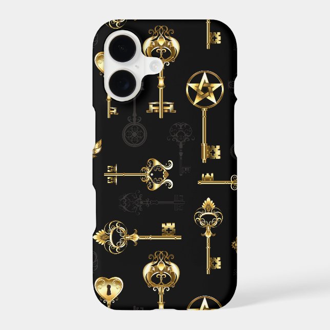 Seamless Pattern with Golden Keys Samsung Galaxy Case (Back)