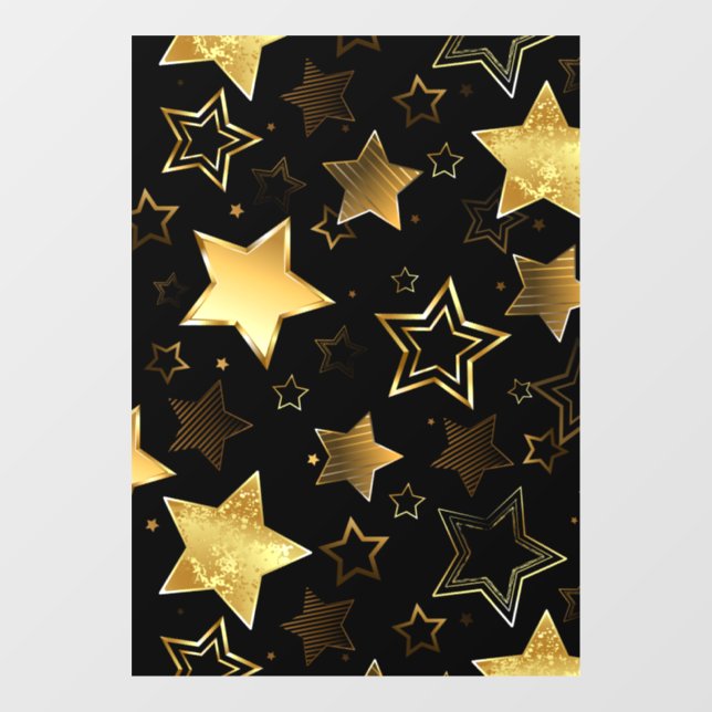 Seamless pattern with Golden Stars (Sheet)