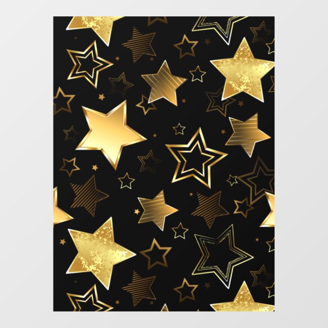Seamless pattern with Golden Stars (Sheet)