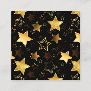 Seamless pattern with Golden Stars Appointment Card