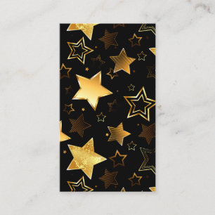Seamless pattern with Golden Stars Business Card