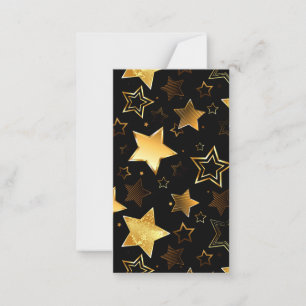 Seamless pattern with Golden Stars Card