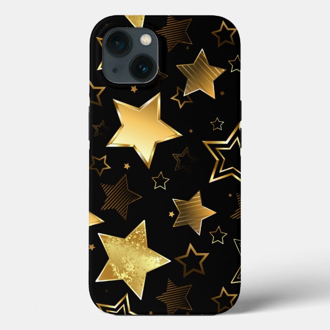 Seamless pattern with Golden Stars Case-Mate iPhone Case (Back)