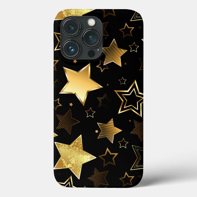 Seamless pattern with Golden Stars Case-Mate iPhone Case (Back)
