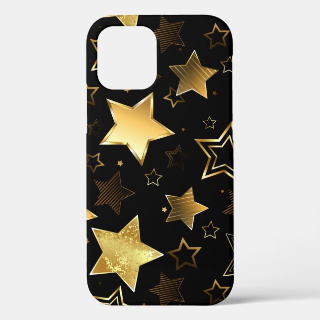 Seamless pattern with Golden Stars Case-Mate iPhone Case (Back)