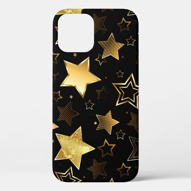 Seamless pattern with Golden Stars Case-Mate iPhone Case (Back)