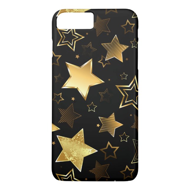 Seamless pattern with Golden Stars Case-Mate iPhone Case (Back)