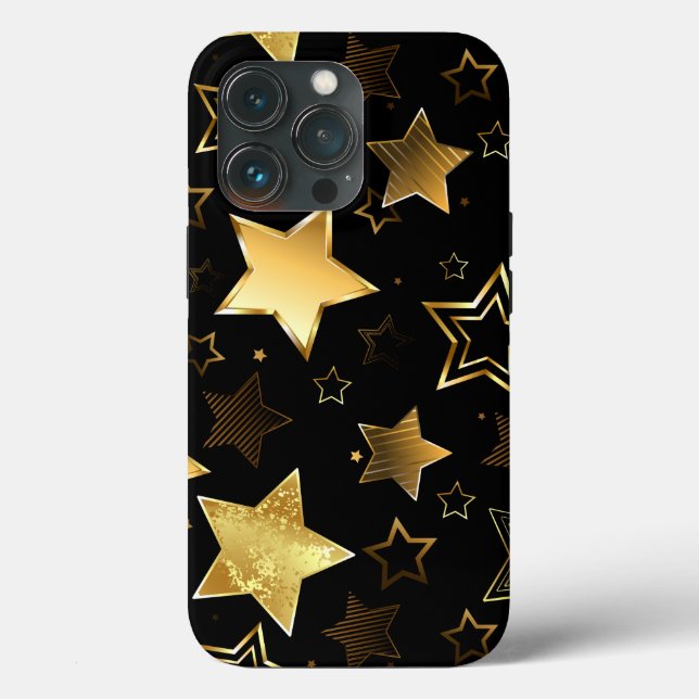 Seamless pattern with Golden Stars Case-Mate iPhone Case (Back)