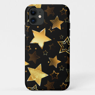 Seamless pattern with Golden Stars Case-Mate iPhone Case